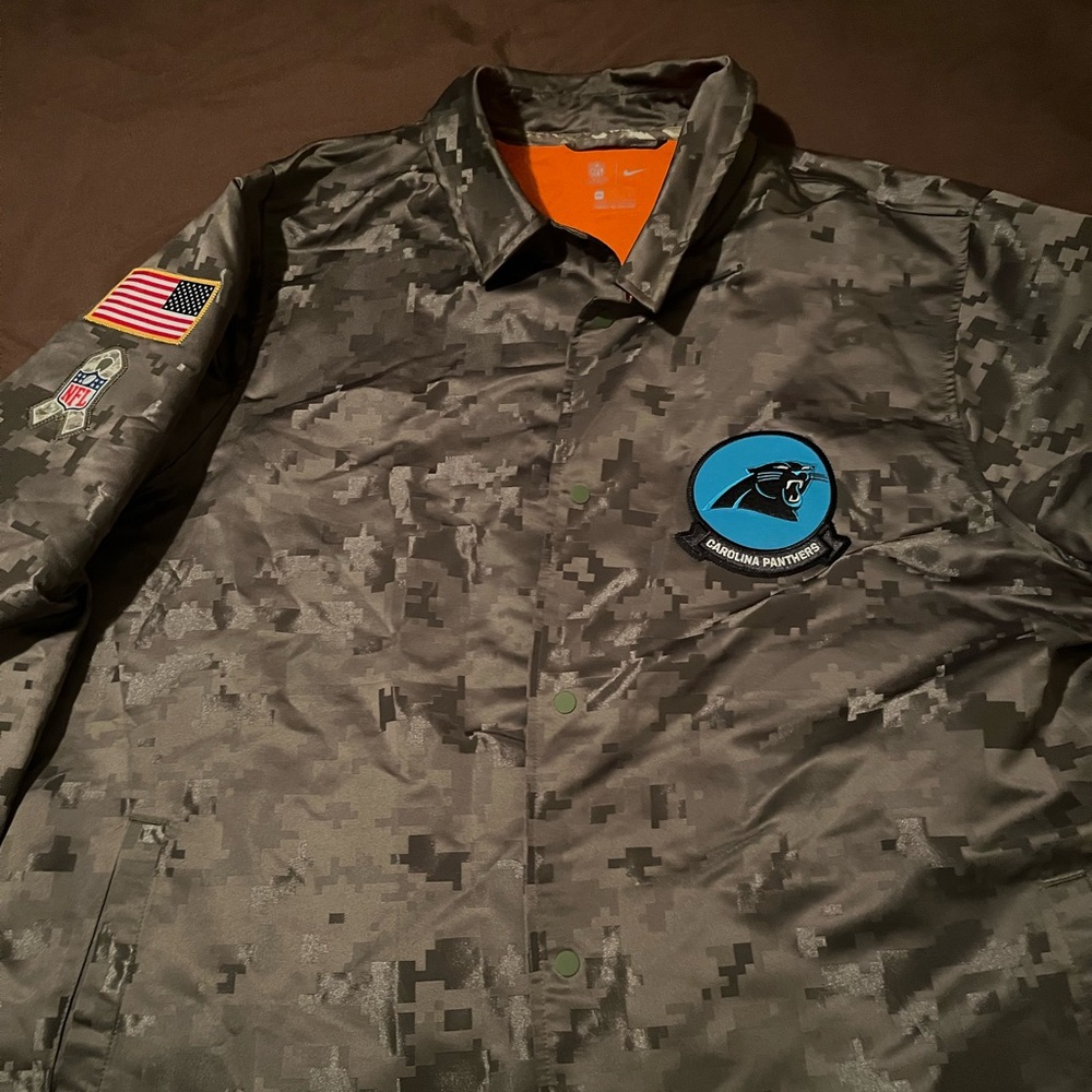 Carolina Panthers Nike camo jacket men size xxl
